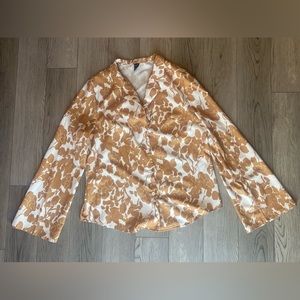 Button Up Floral Blouse 👚